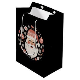 Scandinavian Christmas Santa Cottagecore Norwegian Medium Gift Bag