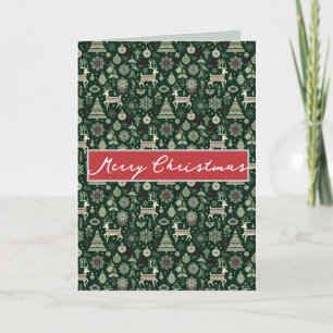 Scandinavian Christmas Time Holiday Card
