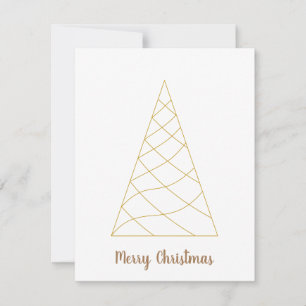 Scandinavian Christmas Tree Clean Simple Holiday  Card