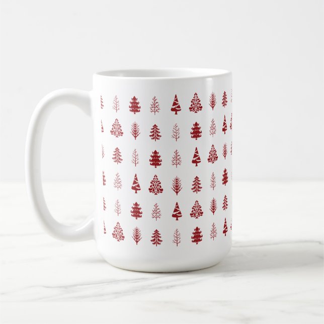 Scandinavian Christmas Tree Mug (Left)