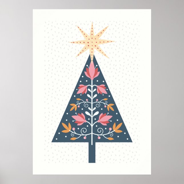 Scandinavian Christmas tree  Poster (Front)