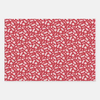 Scandinavian Christmas Wrapping Paper Sheet