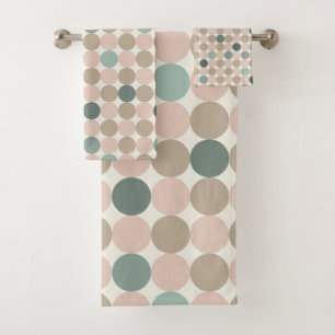 Scandinavian Circle Pattern Towel Set