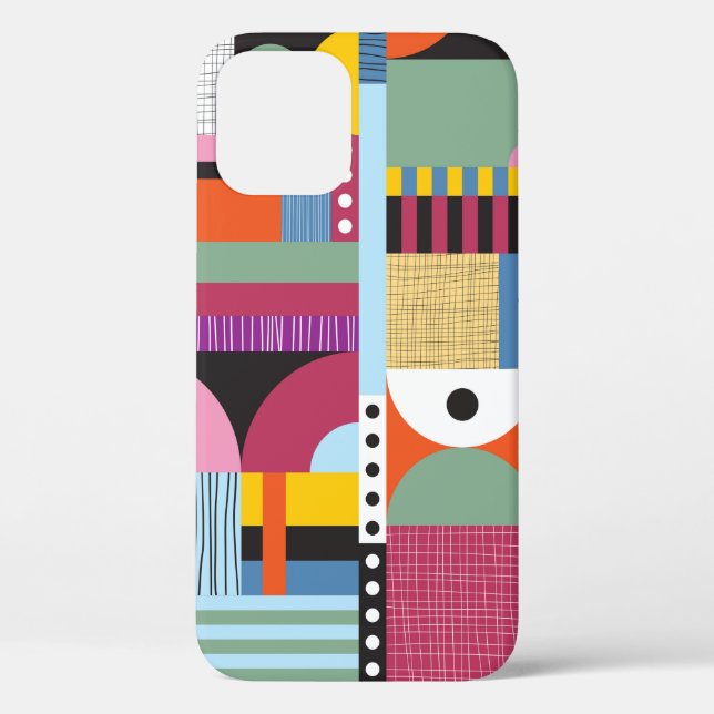 Scandinavian colourful pattern Case-Mate iPhone case (Back)