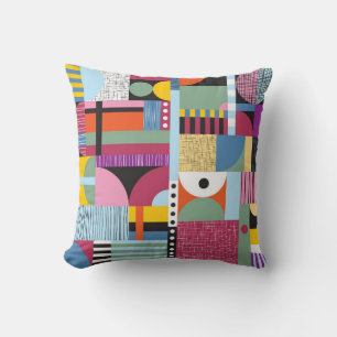 Scandinavian colourful pattern cushion