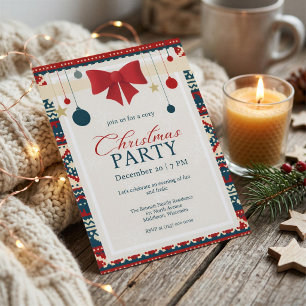 Scandinavian Cosy Christmas Gathering Invitation