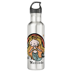 Scandinavian Cute Mermaid Personalised Girl      710 Ml Water Bottle