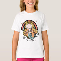 Scandinavian Cute Mermaid Personalised Girl
