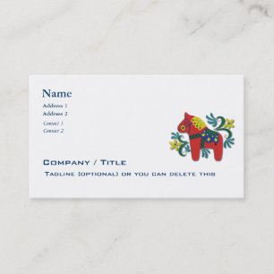 Scandinavian Dala Horse Business Business Card