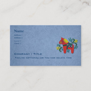 Scandinavian Dala Horse Business Business Card