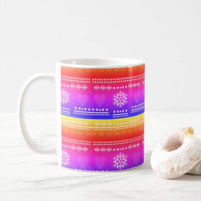 scandinavian design,country style coffee mug (With Donut)