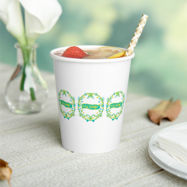 scandinavian design, Glad midsommar Paper Cups (Insitu)