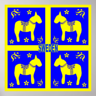 scandinavian design, Glad midsommar Poster