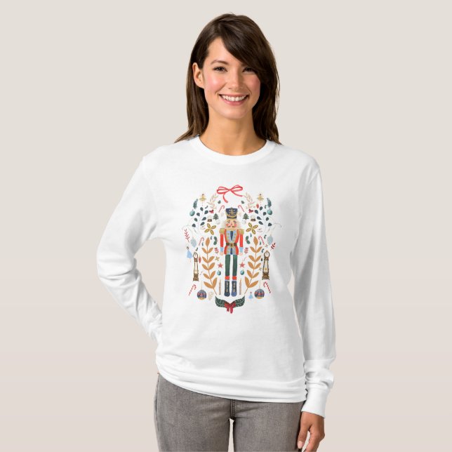 Scandinavian Design Nutcracker  T-Shirt (Front Full)