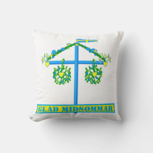 scandinavian design,Personalised Glad midsommar Cushion