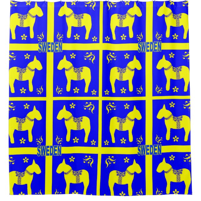 Scandinavian design shower curtain (Front)