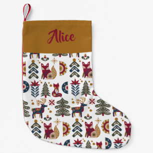 Scandinavian design small christmas stocking