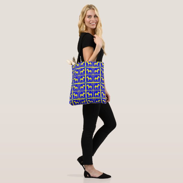 scandinavian design,swedish national colours,Horse Tote Bag (On Model)