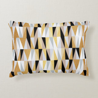 scandinavian design triangles seamless pattern vin decorative cushion