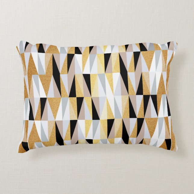 scandinavian design triangles seamless pattern vin decorative cushion (Front)