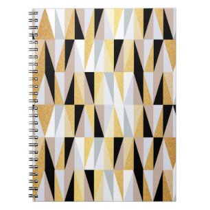 scandinavian design triangles seamless pattern vin notebook