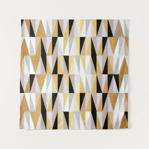 scandinavian design triangles seamless pattern vin tapestry