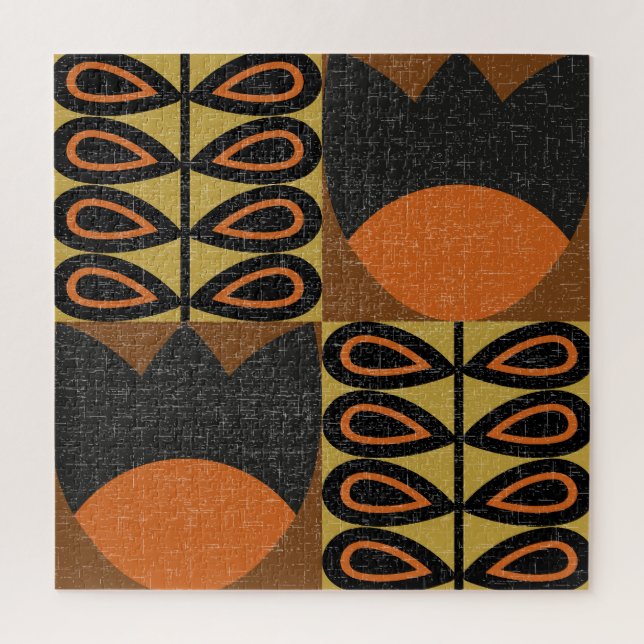 Scandinavian Design: Vintage Seamless Pattern Jigsaw Puzzle (Vertical)