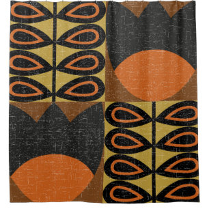 Scandinavian Design: Vintage Seamless Pattern Shower Curtain