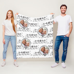 Scandinavian Doodle PHOTO Blanket Christmas Gift