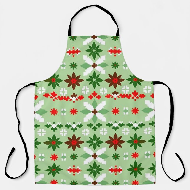 Scandinavian Fair Isle Christmas Edition 4 Apron (Front)