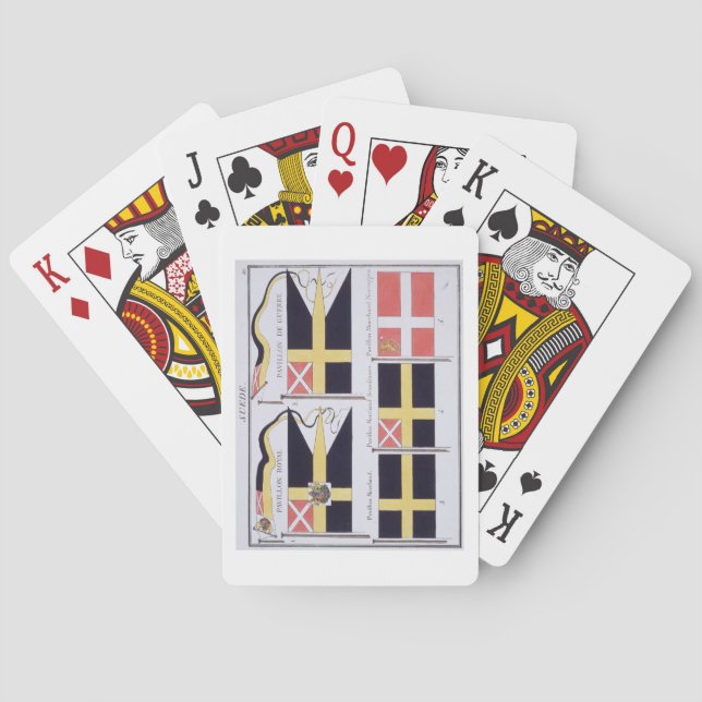 Scandinavian Flags, from a French book of Flags, c Playing Cards (Back)