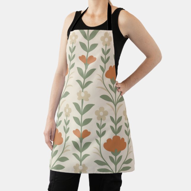 Scandinavian Floral Apron (Insitu)