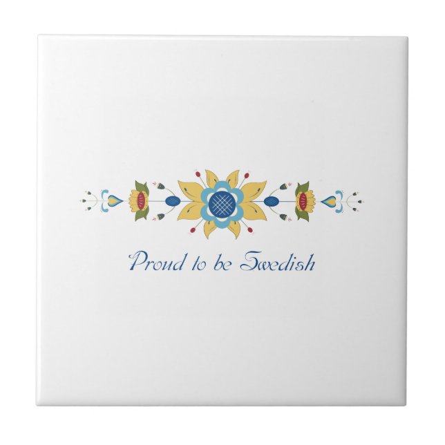 Scandinavian Floral Border Tile (Front)