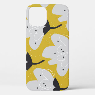 Scandinavian Floral: Hand-Drawn Vintage Design iPhone 12 Case