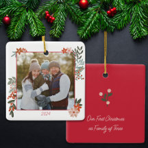 Scandinavian Floral Holiday Photo