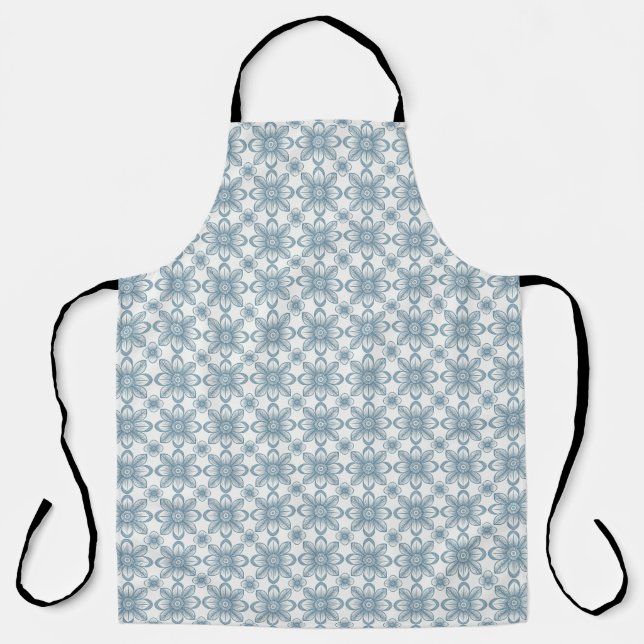 Scandinavian Floral Pattern Apron (Front)