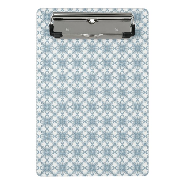 Scandinavian Floral Pattern Mini Clipboard (Front)