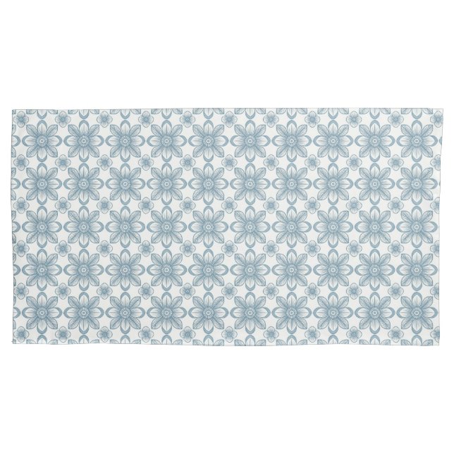 Scandinavian Floral Pattern Pillowcase (Front)