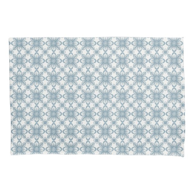 Scandinavian Floral Pattern Pillowcase (Front)