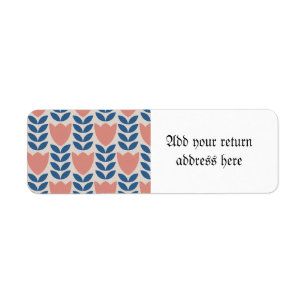 Scandinavian floral pattern,retro style,mid centur