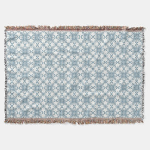 Scandinavian Floral Pattern Throw Blanket