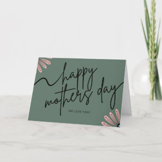 Scandinavian Floral Printable Mothers Day Card