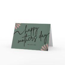 Scandinavian Floral Printable Mothers Day Card