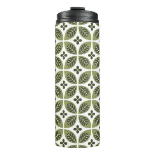 Scandinavian Floral: Seamless Vintage Design. Thermal Tumbler