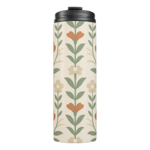 Scandinavian Floral Thermal Tumbler