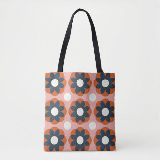 Scandinavian Floral: Vintage Seamless Design Tote Bag