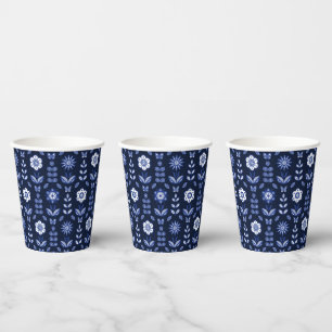 Scandinavian Flowers Butterflies Paper cup
