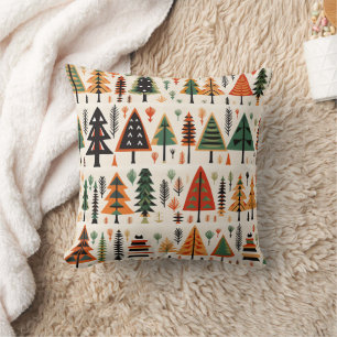 Scandinavian Folk Art Christmas Pattern Cushion