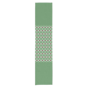 Scandinavian Folk Art Christmas Pattern Short Table Runner