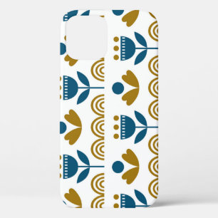 Scandinavian folk art, colourful pattern. iPhone 12 case